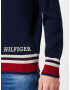 TOMMY HILFIGER Sveter tmavomodrá / červená / biela - Pepit.sk