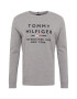 TOMMY HILFIGER Tričko sivá melírovaná / červená / čierna / biela - Pepit.sk