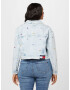 Tommy Jeans Curve Prechodná bunda 'CLAIRE' modrá denim / tmavomodrá / jasne červená / prírodná biela - Pepit.sk