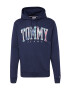 Tommy Jeans Mikina 'Tartan' vodová / tmavomodrá / farba lesného ovocia / biela - Pepit.sk