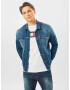 Tommy Jeans Prechodná bunda modrá denim - Pepit.sk