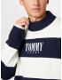 Tommy Jeans Sveter námornícka modrá / ohnivo červená / biela - Pepit.sk