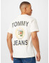 Tommy Jeans Tričko 'Luxe' námornícka modrá / žltá / tmavozelená / biela - Pepit.sk