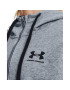 UNDER ARMOUR Športová mikina so zipsom sivá melírovaná / čierna - Pepit.sk