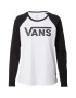 VANS Tričko 'WM FLYING V LS RAGLAN' čierna / biela - Pepit.sk