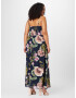 Vero Moda Curve Letné šaty 'VMKATNISS S/L MAXI DRESS EXP GA CUR' námornícka modrá / kaki / svetlozelená / púdrová - Pepit.sk