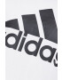 adidas Bavlnené tričko s dlhým rukávom biela farba s potlačou - Pepit.sk