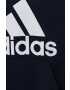 adidas Detská mikina čierna farba s kapucňou s nášivkou - Pepit.sk