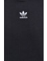 adidas Originals Bavlnená mikina HK7309-BLACK pánska čierna farba s nášivkou - Pepit.sk