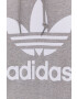 adidas Originals Bavlnená mikina H06669-MGREY/WHT pánska šedá farba s potlačou - Pepit.sk