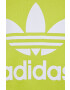 adidas Originals Bavlnená mikina Adicolor HE6950 dámska zelená farba s potlačou - Pepit.sk