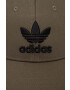 adidas Originals Bavlnená šiltovka zelená farba s nášivkou - Pepit.sk