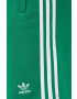 adidas Originals Bavlnené šortky zelená farba - Pepit.sk