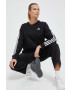 adidas Originals Bavlnené tepláky Open Hem Pant čierna farba jednofarebné IC5505 - Pepit.sk