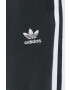 adidas Originals Bavlnené tepláky dámske čierna farba s nášivkou - Pepit.sk