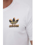 adidas Originals Bavlnené tričko biela farba s potlačou - Pepit.sk