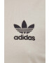 adidas Originals Bavlnené tričko béžová farba s nášivkou - Pepit.sk