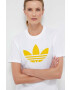 adidas Originals Bavlnené tričko béžová farba - Pepit.sk