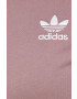 adidas Originals Bavlnené tričko fialová farba - Pepit.sk