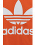 adidas Originals Detské bavlnené tričko oranžová farba s potlačou - Pepit.sk