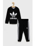 adidas Originals Detská súprava H25250 čierna farba - Pepit.sk