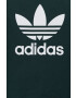 adidas Originals Detské bavlnené tričko zelená farba s potlačou - Pepit.sk