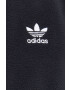 adidas Originals Mikina Adicolor Classics Trefoil Teddy Fleece Jacket HK7295-BLACK pánska čierna farba s nášivkou - Pepit.sk