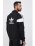 adidas Originals Mikina HS2064-black pánska čierna farba vzorovaná - Pepit.sk