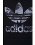 adidas Originals Mikina pánska čierna farba s kapucňou s potlačou - Pepit.sk