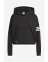 adidas Originals Mikina Adicolor Neuclassics Hoodie IB5922-black dámska čierna farba s kapucňou s nášivkou - Pepit.sk