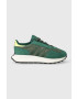 adidas Originals Semišové tenisky RETROPY zelená farba - Pepit.sk