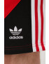 adidas Originals Šortky HC2092-VRED/BLK pánske červená farba - Pepit.sk