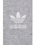 adidas Originals Šortky Adicolor HF7485-MGREYH dámske šedá farba melanžové vysoký pás - Pepit.sk