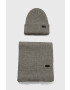 Barbour Súprava Crimdon Beanie & Scarf Gift Set šedá farba MGS0019 - Pepit.sk