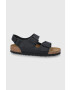 Birkenstock Kožené sandále Milano 34193.Milano-Black dámske čierna farba - Pepit.sk