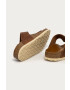 Birkenstock Kožené žabky 1018785-Cognac dámske hnedá farba na plochom podpätku - Pepit.sk