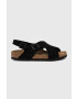 Birkenstock Semišové sandále Tulum SFB 1024086-black dámske čierna farba - Pepit.sk