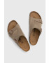 Birkenstock Semišové šľapky pánske šedá farba - Pepit.sk