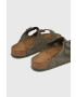 Birkenstock Semišové šľapky Arizona pánske zelená farba 1025657 - Pepit.sk