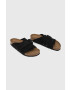 Birkenstock Semišové šľapky KYOTO pánske čierna farba 1020388 - Pepit.sk