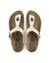 Birkenstock Žabky Gizeh 943873-pearl.wht dámske béžová farba na plochom podpätku - Pepit.sk