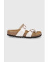 Birkenstock Žabky Mayari 1020664-White dámske krémová farba na plochom podpätku - Pepit.sk