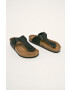 Birkenstock Žabky Ramses 44793.BLK-BLACK dámske čierna farba na plochom podpätku - Pepit.sk