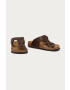 Birkenstock Žabky RAMSES 44703-darkbrown dámske hnedá farba na plochom podpätku 44703 - Pepit.sk