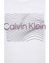 Calvin Klein Bavlnené tričko biela farba s potlačou - Pepit.sk