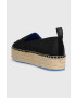 Calvin Klein Jeans Espadrilky FLATFORM ESPADRILLE SOFT NY čierna farba na platforme YW0YW00989 - Pepit.sk