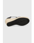 Calvin Klein Jeans Espadrilky WEDGE SANDAL CLOSE TOE ESS dámske čierna farba na kline YW0YW01194 - Pepit.sk