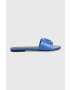 Calvin Klein Jeans Kožené šľapky FLAT SANDAL STRAP HW dámske YW0YW00952 - Pepit.sk