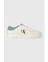 Calvin Klein Jeans Kožené tenisky CLASSIC CUPSOLE LOW ML LTH biela farba YM0YM00864 - Pepit.sk