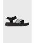 Calvin Klein Jeans Sandále Prefresato Sandal dámske čierna farba na platforme - Pepit.sk